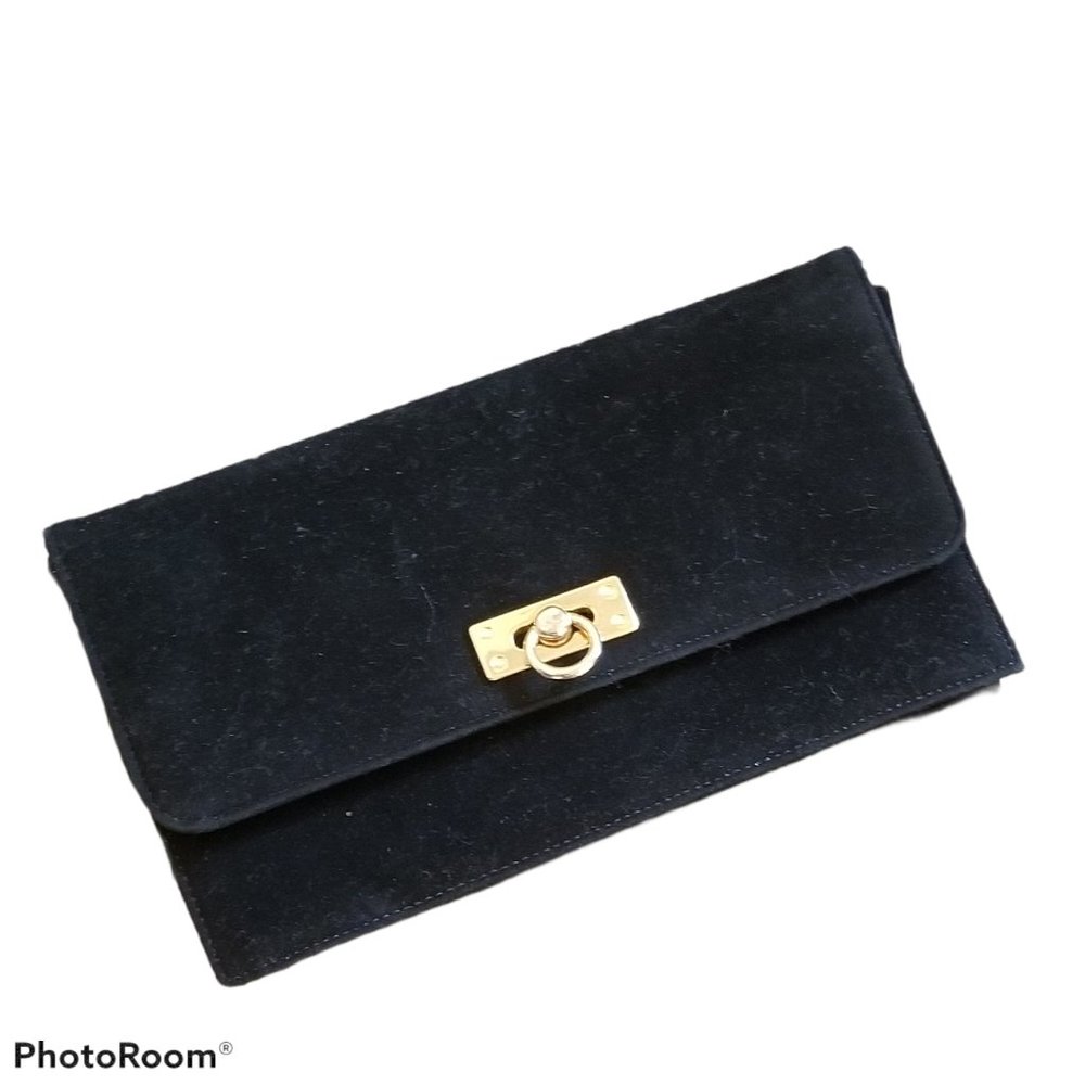 Black Velvet Clutch Purse
